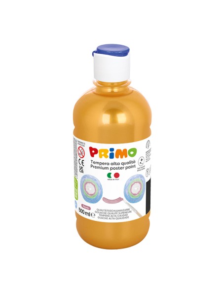 Box 6 tempera colori perlati 500ml colori assortiti PRIMO 234TP500ASS PRIMO TEMPERE