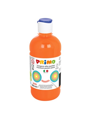 Box 6 tempera colori fluo 500ml colori assortiti PRIMO 255TP500ASS PRIMO TEMPERE