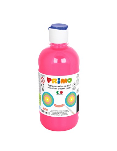 Box 6 tempera colori fluo 500ml colori assortiti PRIMO 255TP500ASS PRIMO TEMPERE