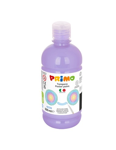 Box 6 tempera colori pastel 500ml colori assortiti PRIMO 2002BRP500ASS PRIMO TEMPERE