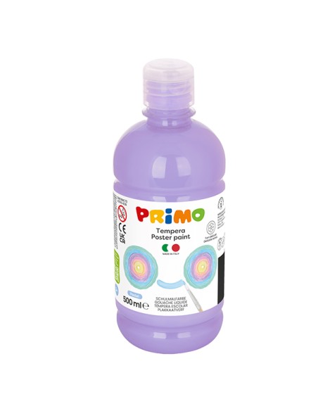 Box 6 tempera colori pastel 500ml colori assortiti PRIMO 2002BRP500ASS PRIMO TEMPERE