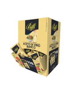 198 bustine monodose Aceto di vino bianco da 5ml - Biffi BPABIM No Brand CONDIMENTI MONODOSE E PIATTI PRONTI