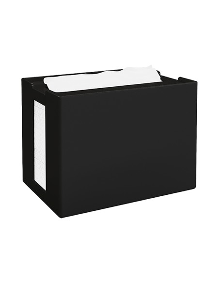 Dispenser antibatterico nero per Tovaglioli interfogliati Papernet 417811 PAPERNET TISSUE HO.RE.CA-TOVAGLIE-RUNNER