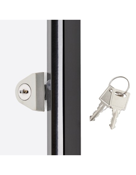 Bacheca per interni 2xA4 ad ante battenti con cornice nera Showdown SCXS2XA4C9005 Showdown BACHECHE PER INTERNI