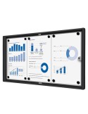 Bacheca per interni 3xA4 ad ante battenti con cornice nera Showdown SCXS3XA4C9005