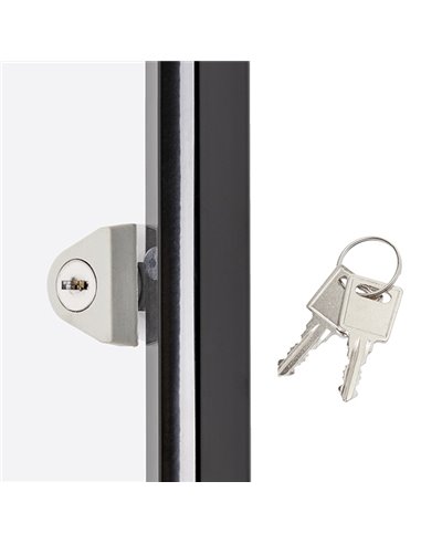 Bacheca per interni 8xA4 ad ante battenti con cornice nera Showdown SCXS8XA4C9005 Showdown BACHECHE PER INTERNI