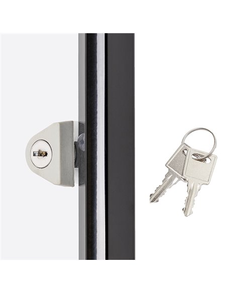 Bacheca per interni 8xA4 ad ante battenti con cornice nera Showdown SCXS8XA4C9005 Showdown BACHECHE PER INTERNI