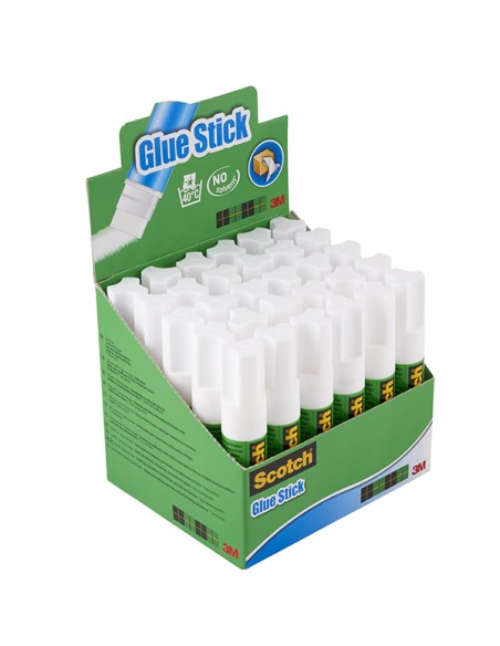 Espositore 30 colle stick 8gr 6208D30 bianca permanente Scotch® 7100116519