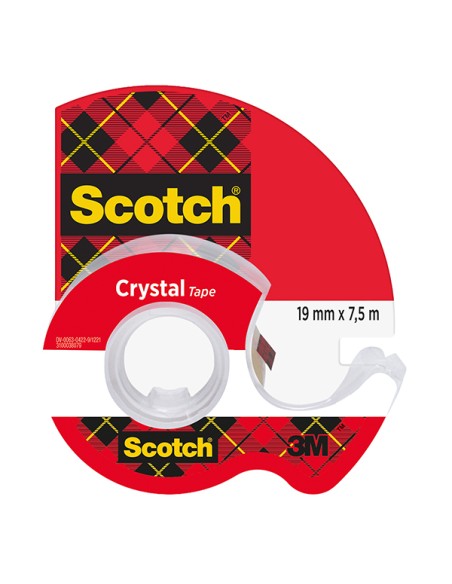Nastro adesivo in chiocciola Scotch® Crystal clear 600 19mm x 7,5m 7100086309