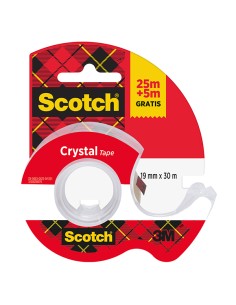 Nastro adesivo in chiocciola Scotch® Crystal clear 600 19mm x 25m+5m gratis 7100308146