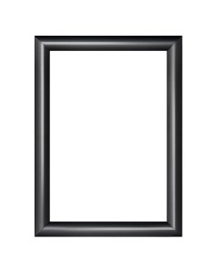 Cornice a scatto A4 profilo 25mm angolo smussato Showdown KRA4G25C9005 Showdown CORNICI DA PARETE E SUPPORTI