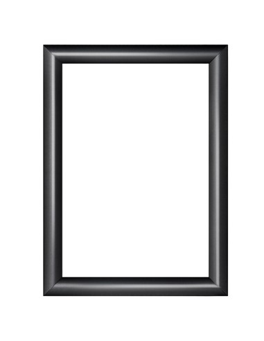 Cornice a scatto A4 profilo 25mm angolo smussato Showdown KRA4G25C9005 Showdown CORNICI DA PARETE E SUPPORTI