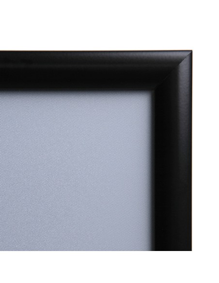 Cornice a scatto A4 profilo 25mm angolo smussato Showdown KRA4G25C9005 Showdown CORNICI DA PARETE E SUPPORTI