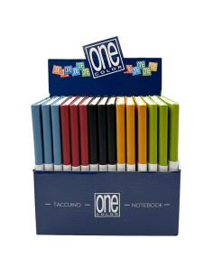 Display 15 taccuini One Color 96pag. A5 carta 70gr colori assortiti Blasetti 8741 BLASETTI AGENDE-ORGANIZER-TACCUINI