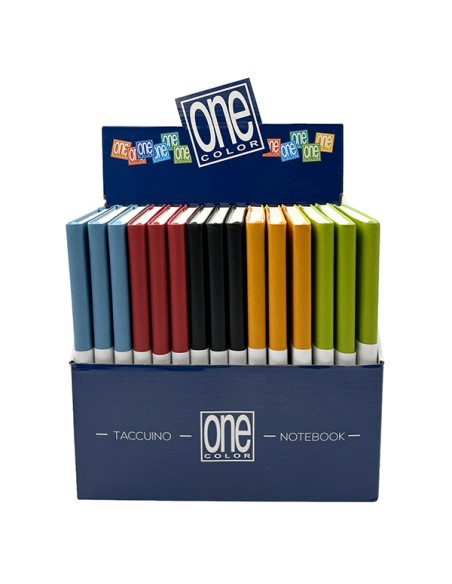Display 15 taccuini One Color 96pag. A5 carta 70gr colori assortiti Blasetti 8741 BLASETTI AGENDE-ORGANIZER-TACCUINI
