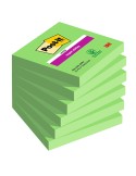 Cf. 6pz 90 foglietti Post-it® Super Sticky 76x76mm 654-6SS verde 7100263204