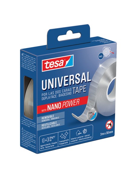 Nastro biadesivo universale 3m x 30mm con Nano Power tesa® 55810-00002-00