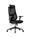 Seduta semidirezionale c/bracc Linear LIN in rete nero CHLN10/NE