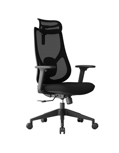Seduta semidirezionale c/bracc Linear LIN in rete nero CHLN10/NE Unisit SEDUTE OPERATIVE
