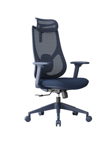 Seduta semidirezionale c/bracc Linear LIN in rete blu CHLN10/BL Unisit SEDUTE OPERATIVE