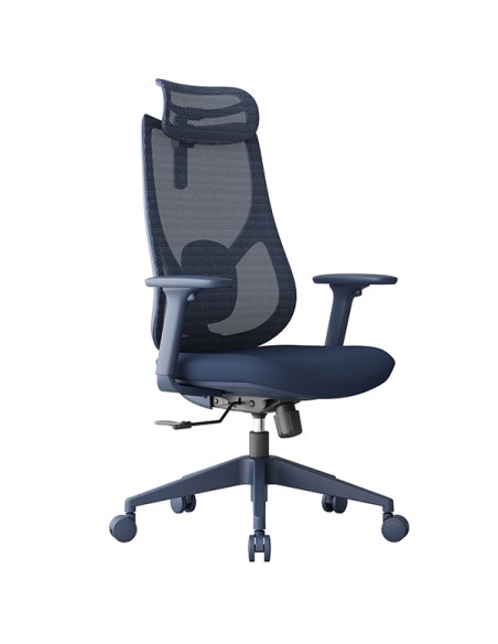 Seduta semidirezionale c/bracc Linear LIN in rete blu CHLN10/BL Unisit SEDUTE OPERATIVE