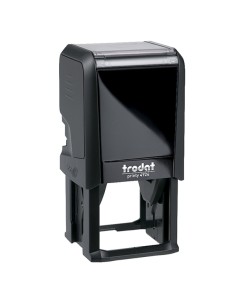 Timbro di testo quadrato 4924 nero 40x40mm Trodat 176685 TRODAT TIMBRI AUTOINCHIOSTRANTI