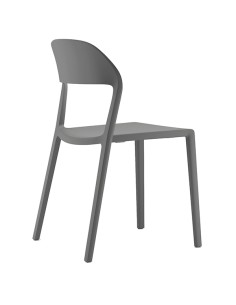 Seduta attesa Mina con braccioli in PP grigio MIN/BR/GR Unisit SEDUTE ATTESA