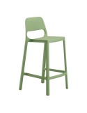 Sgabello alto Nuke in PP verde NKSB/SW