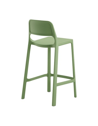 Sgabello alto Nuke in PP verde NKSB/SW