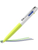 Penna a sfera Take 4 a quattro colori punta M fusto giallo fluo Schneider P138125