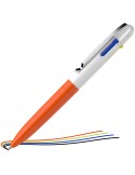Penna a sfera Take 4 a quattro colori punta M fusto arancione fluo Schneider P138126