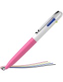 Penna a sfera Take 4 a quattro colori punta M fusto rosa fluo Schneider P138129