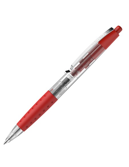 Penna gel a scatto Gelion+ punta 0.7mm rosso Schneider P101002