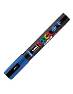 Marcatore Uni Posca PC5MBR punta brush 1.0 - 4.0mm blu Uni Mitsubishi M PC5MBR B UNI MITSUBISHI A BASE D'ACQUA 2