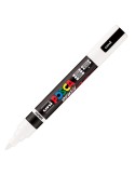 Marcatore Uni Posca PC5MBR punta brush 1.0 - 4.0mm bianco Uni Mitsubishi M PC5MBR BI