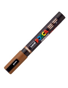 Marcatore Uni Posca PC5MBR punta brush 1.0 - 4.0mm marrone Uni Mitsubishi M PC5MBR M UNI MITSUBISHI A BASE D'ACQUA 2