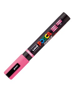 Marcatore Uni Posca PC5MBR punta brush 1.0 - 4.0mm rosa Uni Mitsubishi M PC5MBR RA UNI MITSUBISHI A BASE D'ACQUA 2