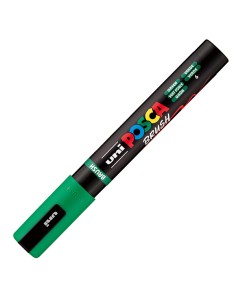 Marcatore Uni Posca PC5MBR punta brush 1.0 - 4.0mm verde Uni Mitsubishi M PC5MBR V UNI MITSUBISHI A BASE D'ACQUA 2