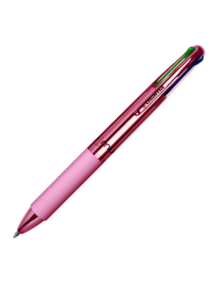 Penna sfera 4 colori 4 Multi 1.0mm Chrome rose pink OSAMA OW 84018669