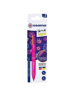 Penna sfera 4 colori 4 Multi 1.0mm fucsia neon OSAMA OW 84045573 2