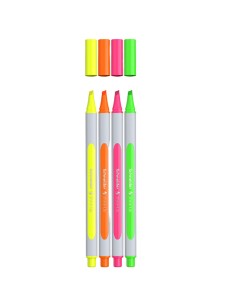 Astuccio 4 evidenziatore Shine-Up punta scalpello 1-4mm colori assortiti Schneid P112094 SCHNEIDER COLORE LIQUIDO 2