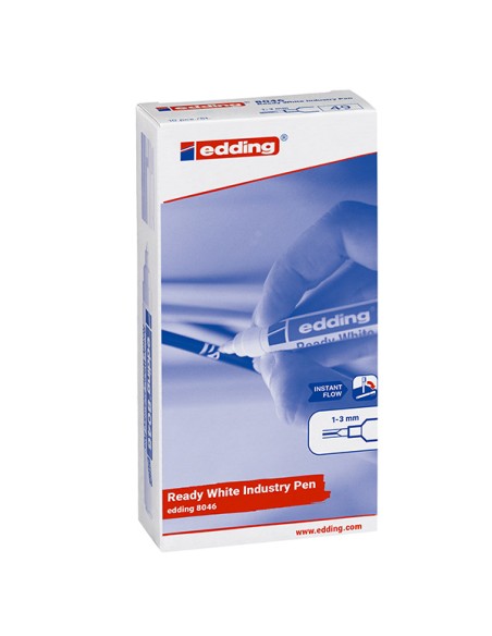 Marcatore industriale permanente Edding 8046 bianco 4-8046049 EDDING PASTELLI INDUSTRIALI