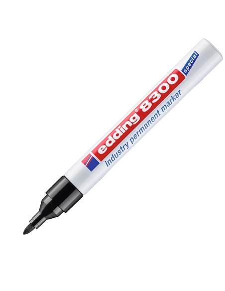 Marcatore industriale permanente Edding 8300 nero 4-8300001