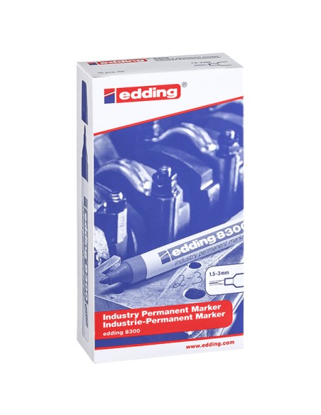 Marcatore industriale permanente Edding 8300 nero 4-8300001