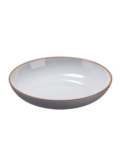 Piatto fondo rPET Ø22,2x4,4cm grigio Leone N0008 LEONE PIATTI MONOUSO