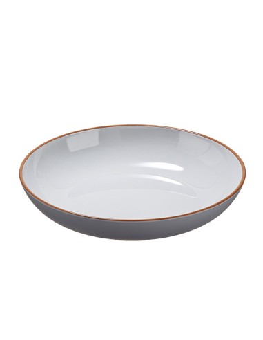 Piatto fondo rPET Ø22,2x4,4cm grigio Leone N0008 LEONE PIATTI MONOUSO
