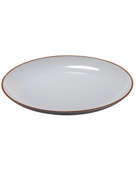 Piatto piano rPET Ø27,5x2,8cm grigio Leone N0007