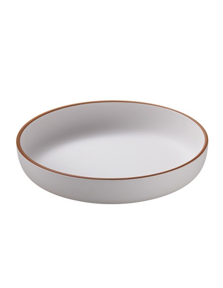 Piatto fondo rPET Ø21x3,8cm bianco Leone N0001 LEONE PIATTI MONOUSO