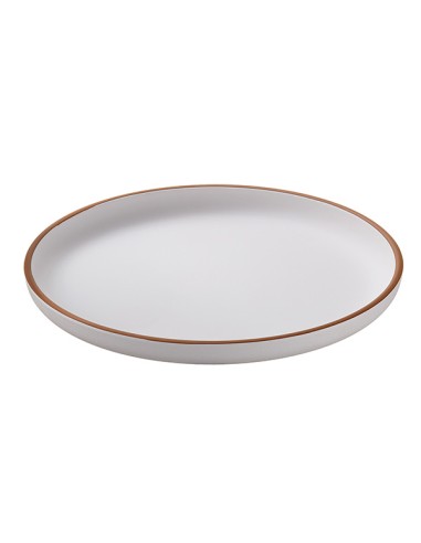 Piatto piano rPET Ø22x2,1cm bianco Leone N0002
