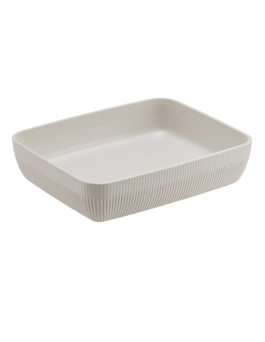 Vaschetta buffet Norway 32,5x26,5x7,5cm melamina avorio Leone T8809.Y